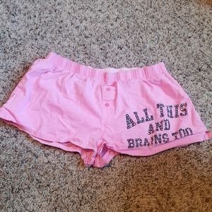 Rare I only sleep in pink shorts